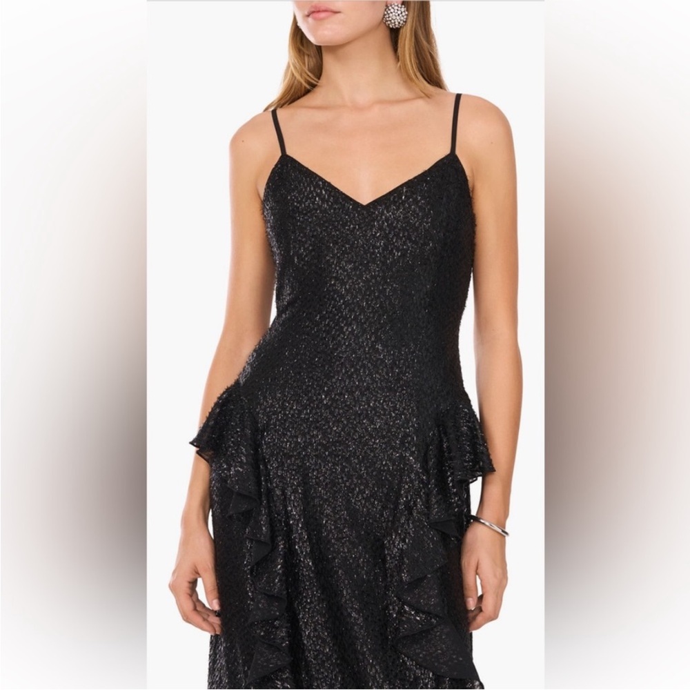 1. State black metallic midi dress - Picture 3 of 10